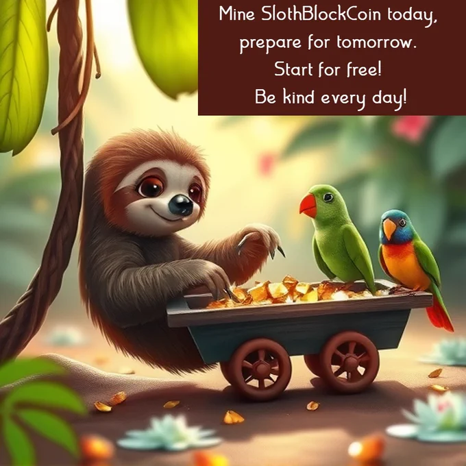 Now, let's get back to mining #SlothBlockCoin today and prepare for tomorrow. Start for free! #BeKindEveryday #BTC #SlothCoin