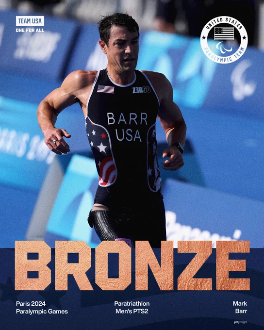Mark Barr wins BRONZE in Paratriathlon, Men’s PTS2
