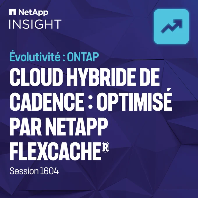 NetApp INSIGHT — Cloud Hybride De Cadence : Optimisé Par NetApp FlexCache®