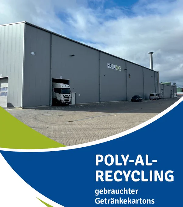 Außenansicht der Poly-Al-Recyclinganlage Palurec.