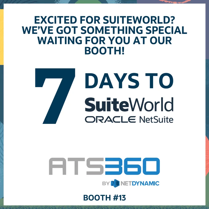 ATS360 by NetDynamic Official Sponsor for SuiteWorld 2024