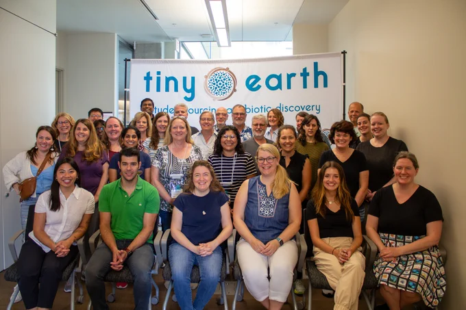 Photo of the July group of Tiny Earth Partner Instructors in training