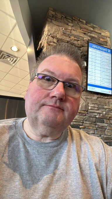 Me having an early lunch