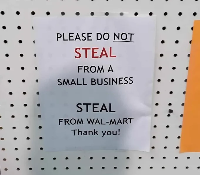 please do not steal from a small business
steal from wal-mart
thank you!