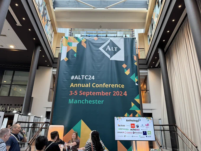 Banner reading ‘#ALTC24 Annual Conference, 3-5 September 2024, Manchester’.