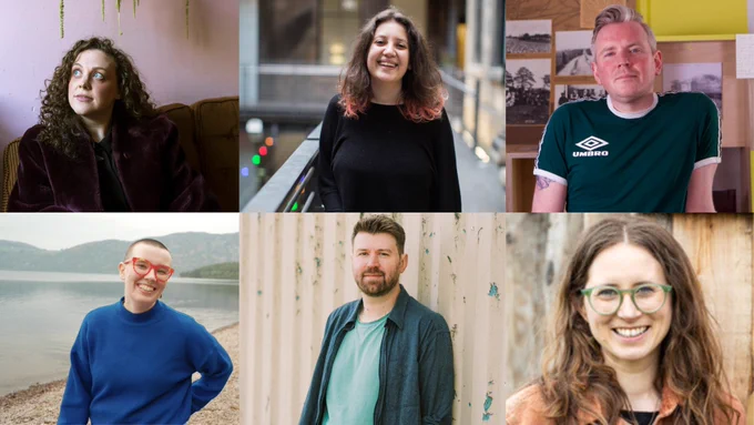 Headshots of the leading artists 
