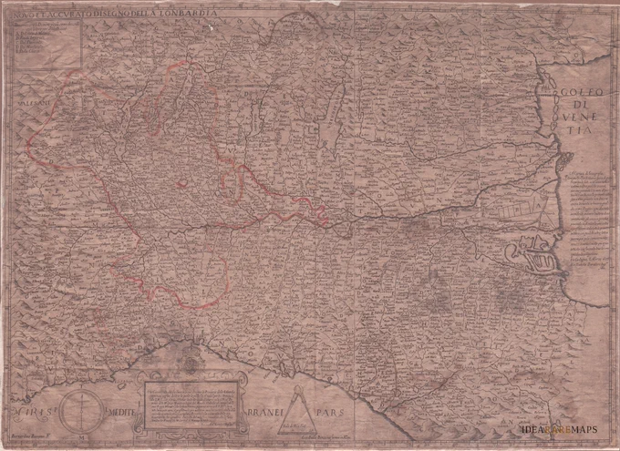 antica mappa lombardia