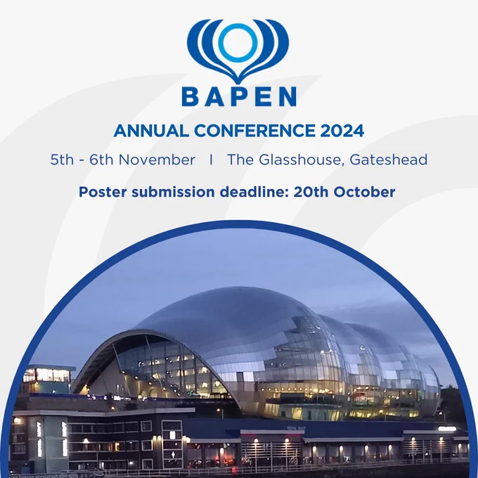 Annual Conference 2024 | 5th - 6th November | The Glasshouse, Gateshead | Poster submission deadline: 20th October