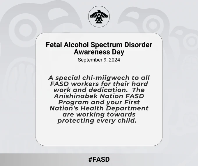 September is International Fetal Alcohol Spectrum Disorder Awareness Month!

Together, we can prevent Fetal Alcohol Spectrum Disorder (FASD).

#FASD