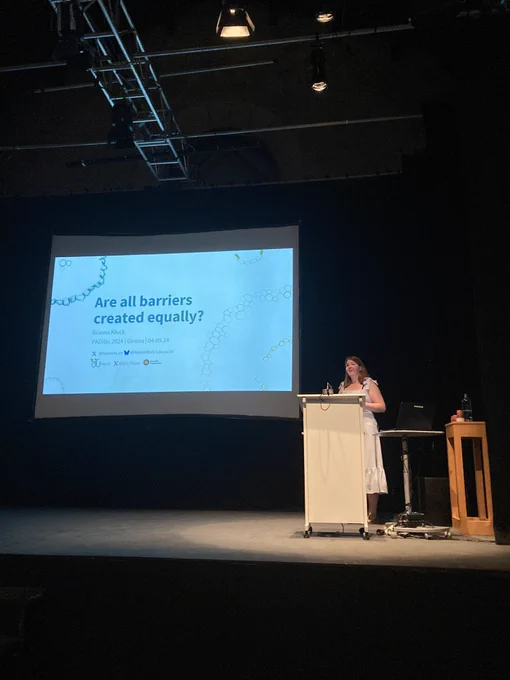 Rianne Kluck presenting her work