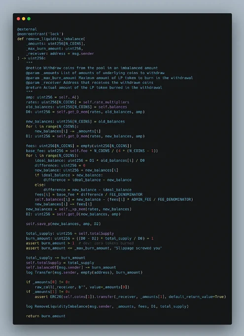 remove_liquidity_imbalance — using raw_call to send ETH