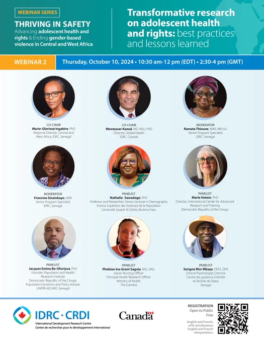 Image showing panelists to appear at this webinar on October 10. 