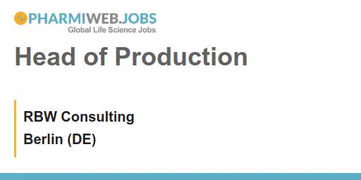 Head of Production