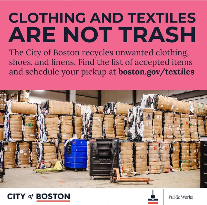 Graphic: Clothing and textiles are not trash