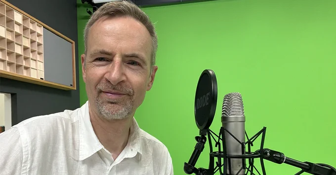Martin Talmeier im HPI-Podcaststudio