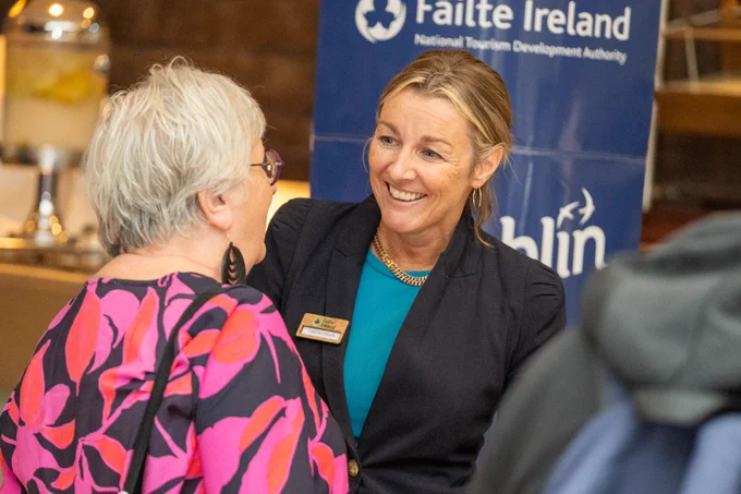 ver 110 representatives from the Dublin tourism industry joined us this week for a #WinterInDublin networking event in the @RadissonDublin Golden Lane.  

 

Fáilte Ireland manager Caroline O’Keeffe provided an outline of how the upcoming Winter in Dublin campaign will help to position Dublin as a must-visit winter break destination by connecting the city’s attractions, tourist experiences, cultural institutions, events, and stakeholders. Dublin tourism businesses also had the chance to cross-sell, collaborate, and partner together to promote their winter programming and offerings under the Winter in Dublin banner.  