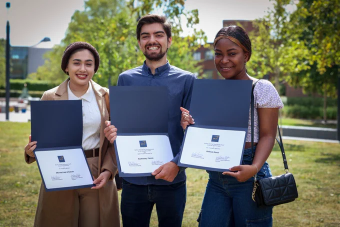 Bartolomiej Pakula, Effa Issa Al Bulushi, and Okikiola Sanni received their respective awards in recognition of the incredibly diligent work they put in across their final year and throughout their course. 