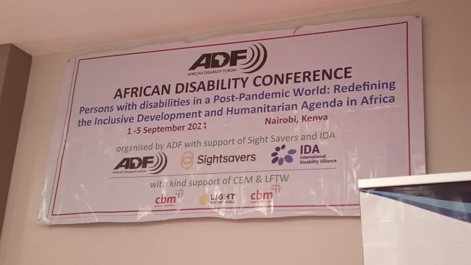 Poster for the African Disability Conference on Persons with disabilities in a post-pandemic world: redefining the inclusive development and humanitarian agenda in Africa (1-5 September 2024) in Nairobi, Kenya.