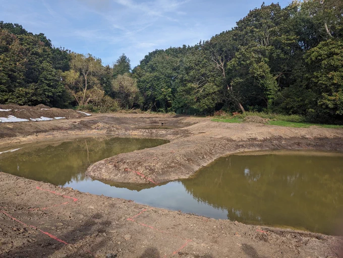 Chinbrook Meadows wetlands prior to works being completed