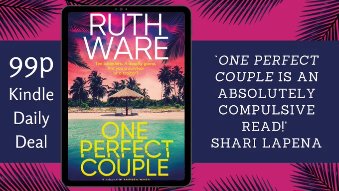 Cover of One Perfect Couple by Ruth Ware. 99p Kindle Daily Deal.  One Perfect Couple is an absolutely compulsive read!’ Shari Lapena