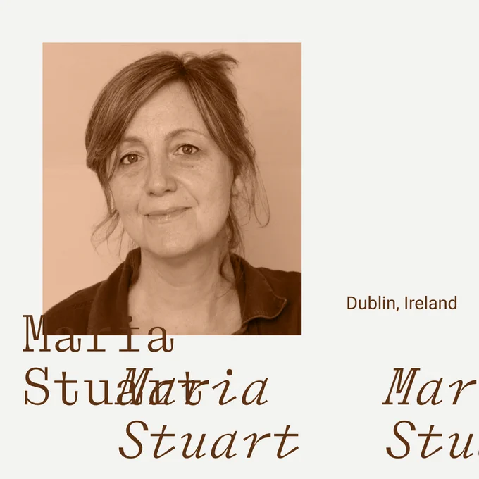 Photo of Maria Stuart with a brown colour overlay.