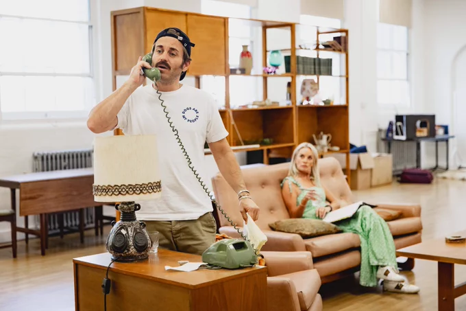Actors in rehearsal for Abigail's Party