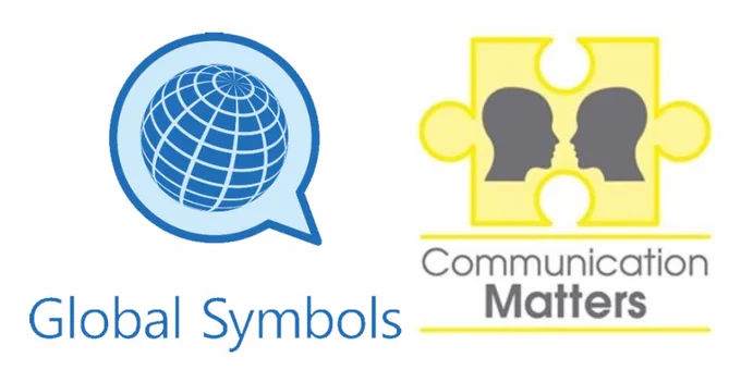 Communication Matters Logo and Global Symbols Logo
