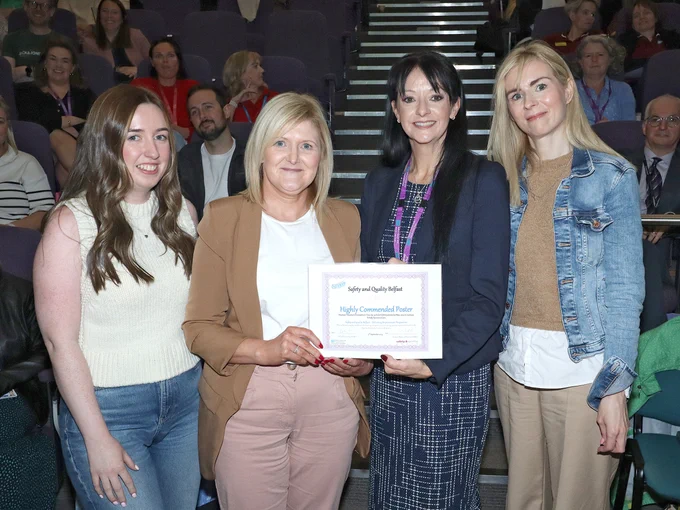 Staff with their Highly Commended award