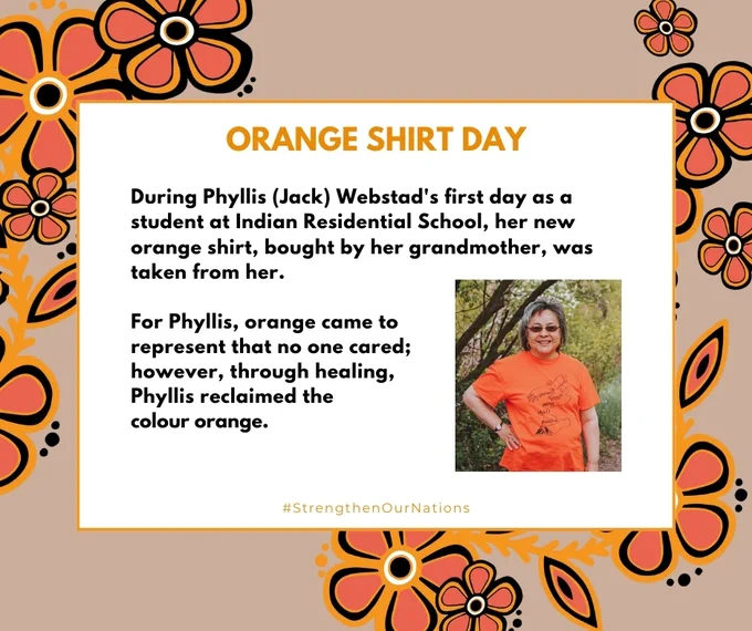 TW: readers may be triggered by the recount of Indian Residential Schools. To access a 24h National Crisis Line: 1-866-925-4419.

September 30th recognizes both #OrangeShirtDay & #NationalDayForTruthAndReconciliation.

We encourage everyone on Turtle Island to wear orange.