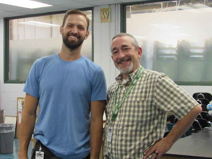 Two staff members