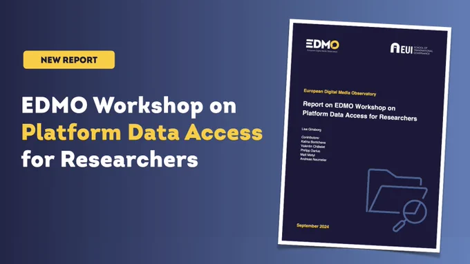 New report: EDMO Workshop on Platform Data Access for Researchers