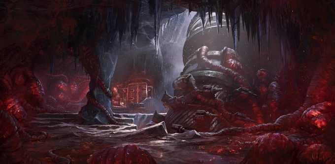 In-game Gears 5 screenshot, showcasing the art style and design work done by the Splash Damage developers.