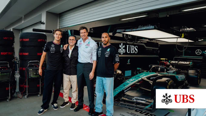 UBS announces the renewal of the partnership with Mercedes AMG Petronas F1 Team