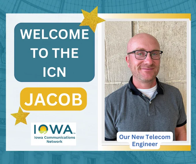 Welcome to the ICN graphic with a photo of Jacob