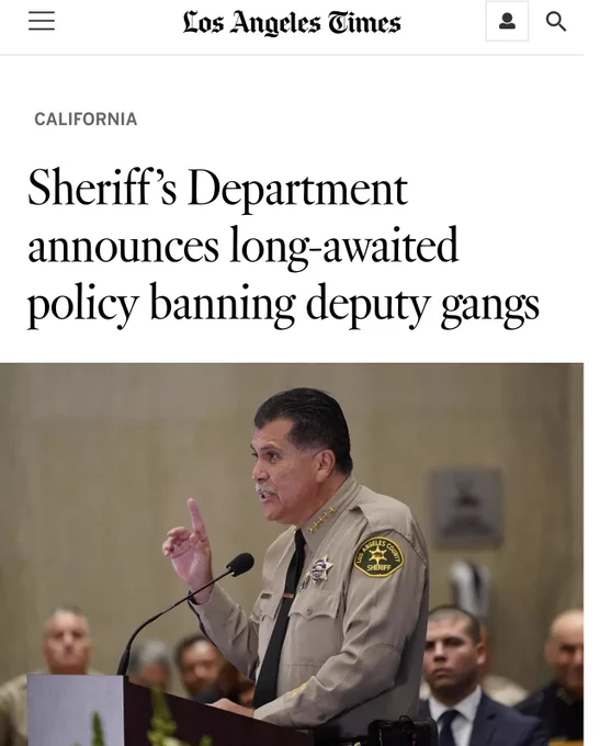 Sheriff’s Department announces long-awaited policy banning deputy gangs