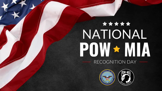 National POW and MIA recognition day graphic.