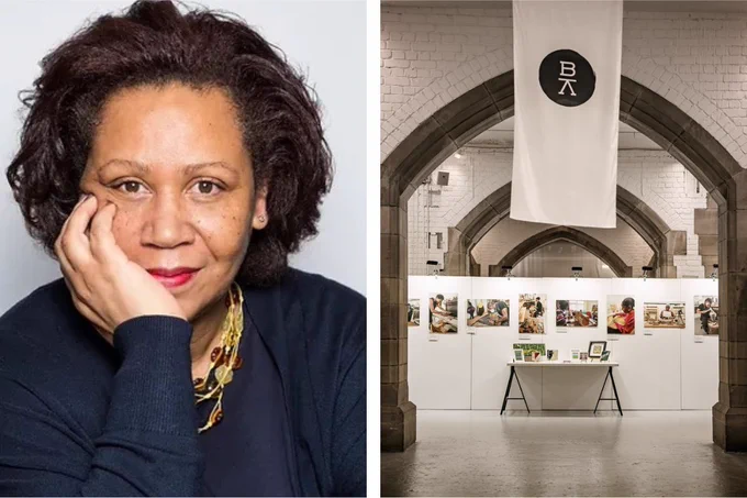 Headshot of Jo Sealy by @TreeNicola. Image of Black Artisans Photo Exhibition at @FestivalofMaking, image by Robin Zahler