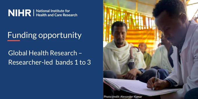 Funding opportunity

Global Health Research –
Researcher-led  bands 1 to 3