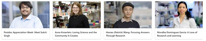Postdoc Appreciation Week: Meet Sukrit Singh
Anna Knoerlein: Loving Science and the Community It Creates
Hexiao (Patrick) Wang: Pursuing Answers Through Research
Moralba Dominguez Garcia: A Love of Research and Learning