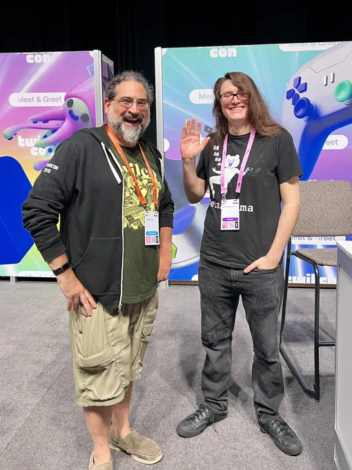 photo with Thor (Pirate Software) during his meet & greet session