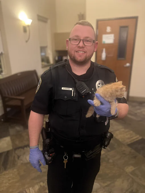 Great work Officer McRee! The love and care  for animals are an important aspect of the job.