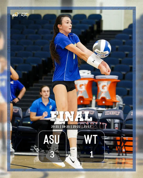 Athlete: Madi Parrish. The Belles defeat No. 3 West Texas A&M in four sets.
