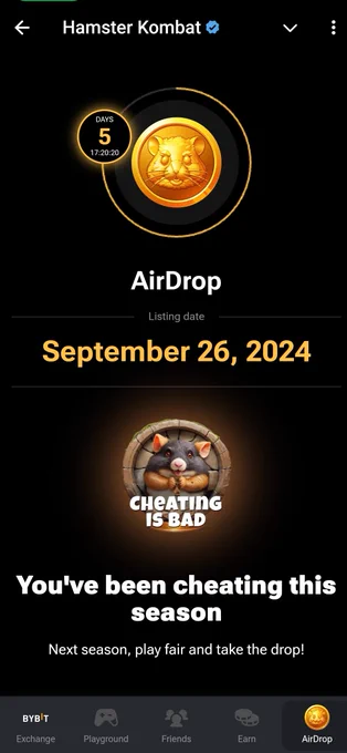 Hamster Kombat= pixelverse 
We need to stand together and buycott Hamster Kombat.
Many of the users got cheating is bad card without doing any cheating .
#bycotthamsterkombat  #scammerhamster #bycotthamster #fakeproject #WeWantJustice 