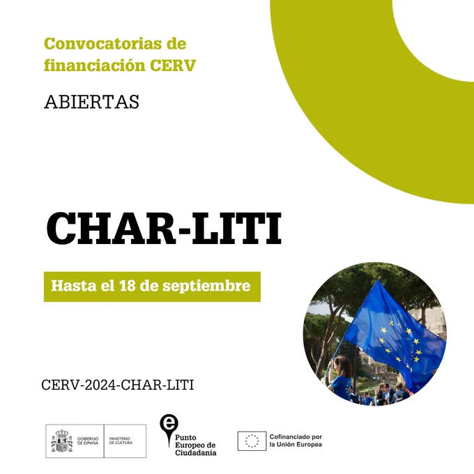 Creatividad de la convocatoria CHARLITI de CERV