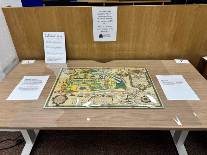 A map of the 1924 Empire Exhibition, Wembley, London. 