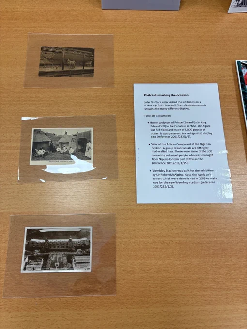 Postcards from the 1924 Empire Exhibition at Wembley.