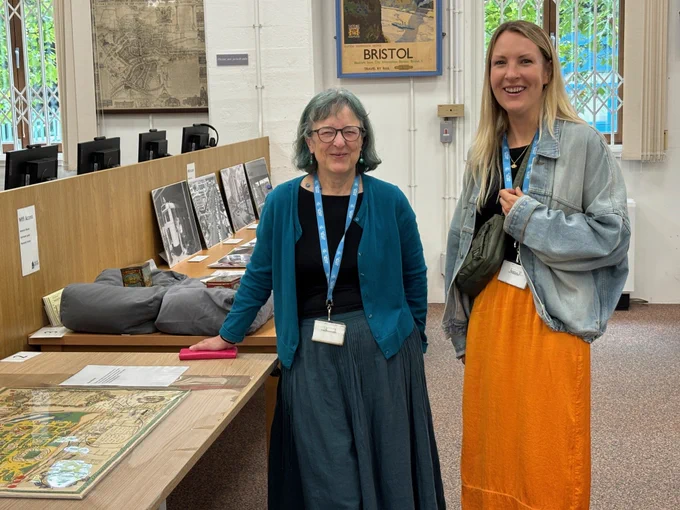 Jayne (Archivist) and Frances (Documentation Assistant) who work for the British Empire & Commonwealth Collection.