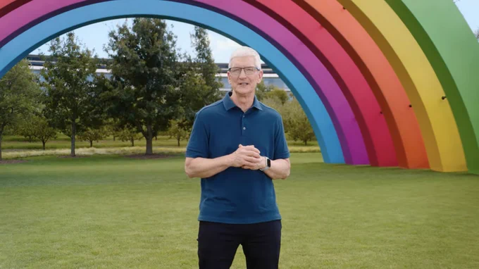 Apple CEO Tim Cook at Apple Park.