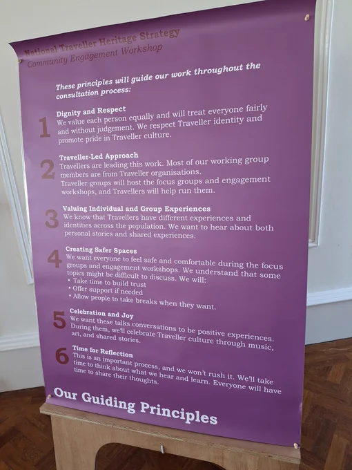 National and local Traveller groups, community members coming together to develop a national Traveller Heritage Strategy