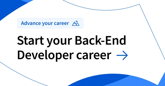Start your Back-End Developer career → 
